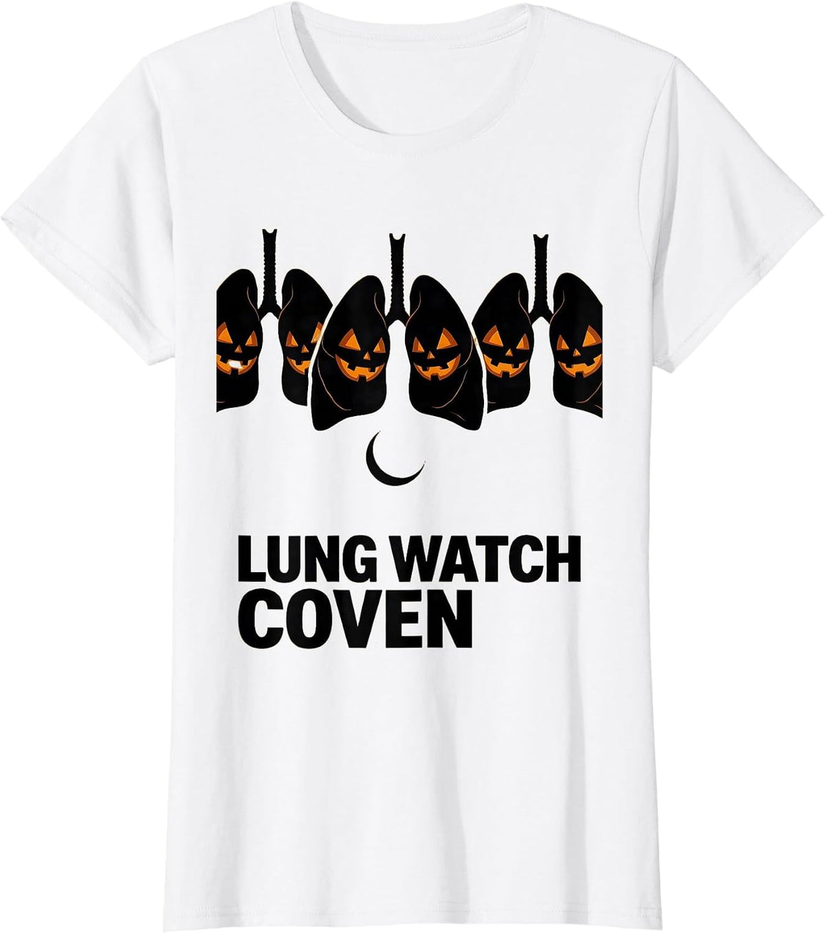 Women's Lung Watch Coven Editorial Conceptual Respiratory Therapist T-Shirt - White