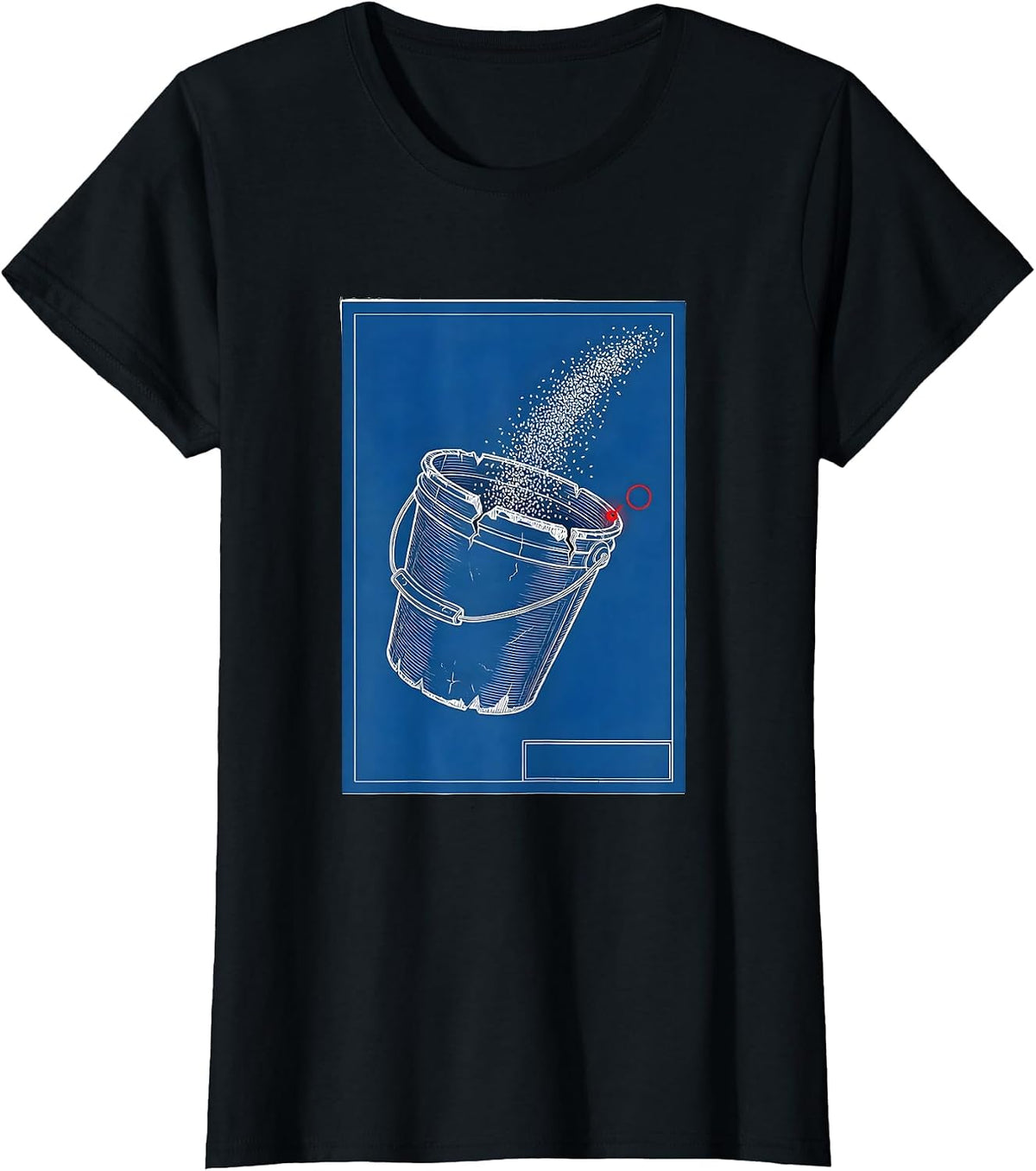 Women's Battered Feed Bucket Farm Life Sarcastic Humor T-Shirt - Black