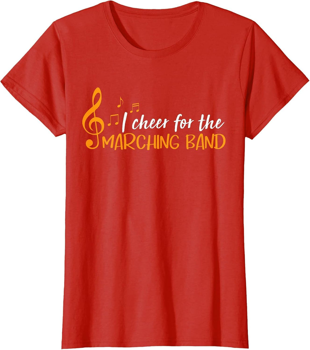 Funny I Cheer for the Marching Band T-Shirt - Red