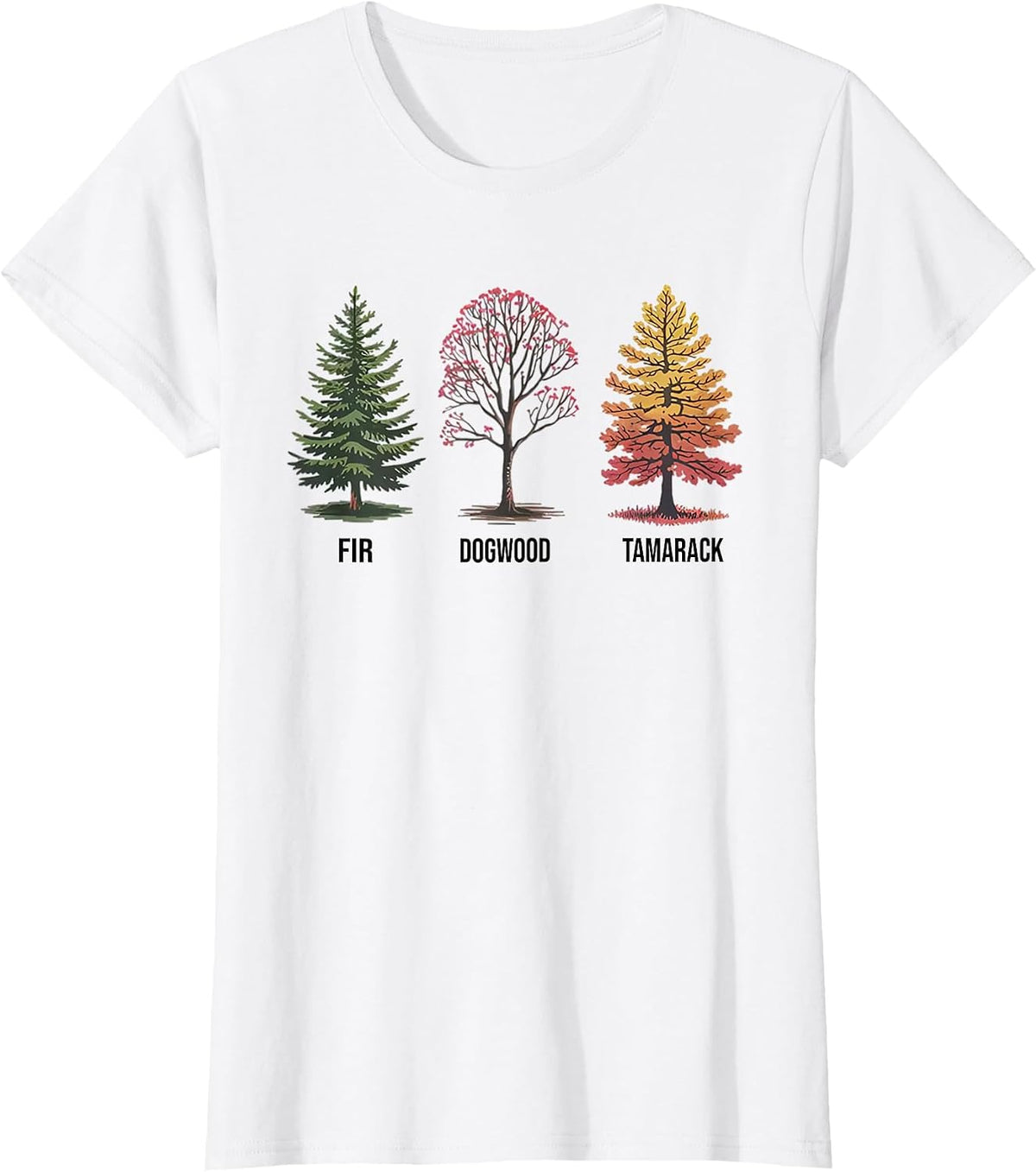 Fir Dogwood Tamarack T-Shirt - White