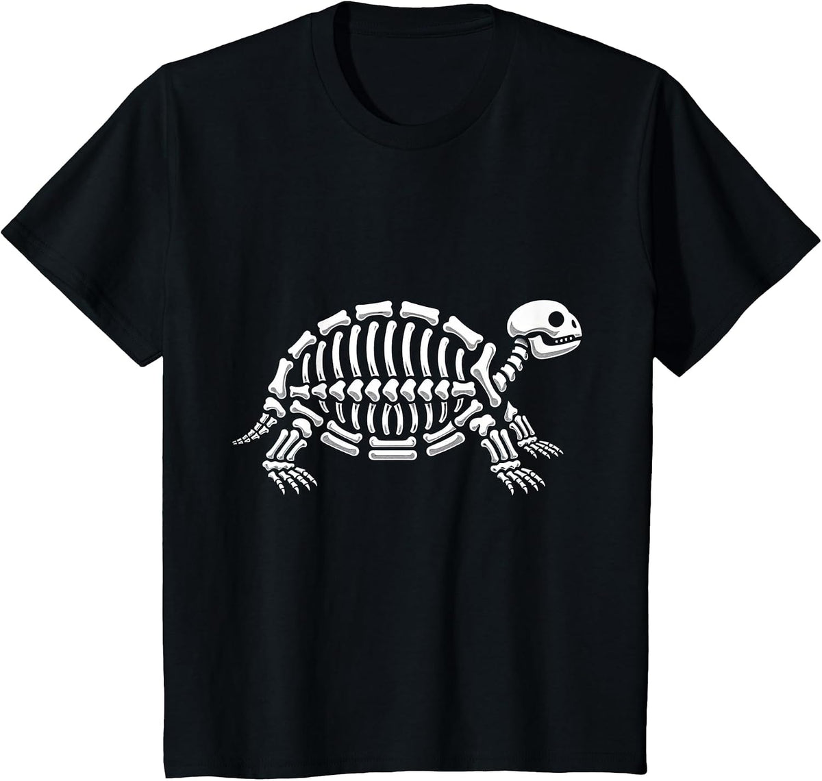 Cute Halloween Turtle Skeleton Tortoise Fossils Archeologist T-Shirt - Black