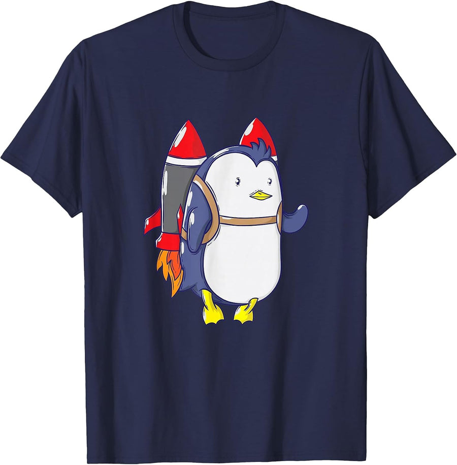 Rockets Penguin T-Shirt - Navy Blue