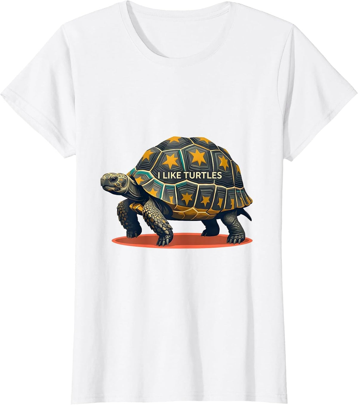 Women's I Like Turtles Midcentury Modern Tortoise Lover Gift T-Shirt - White
