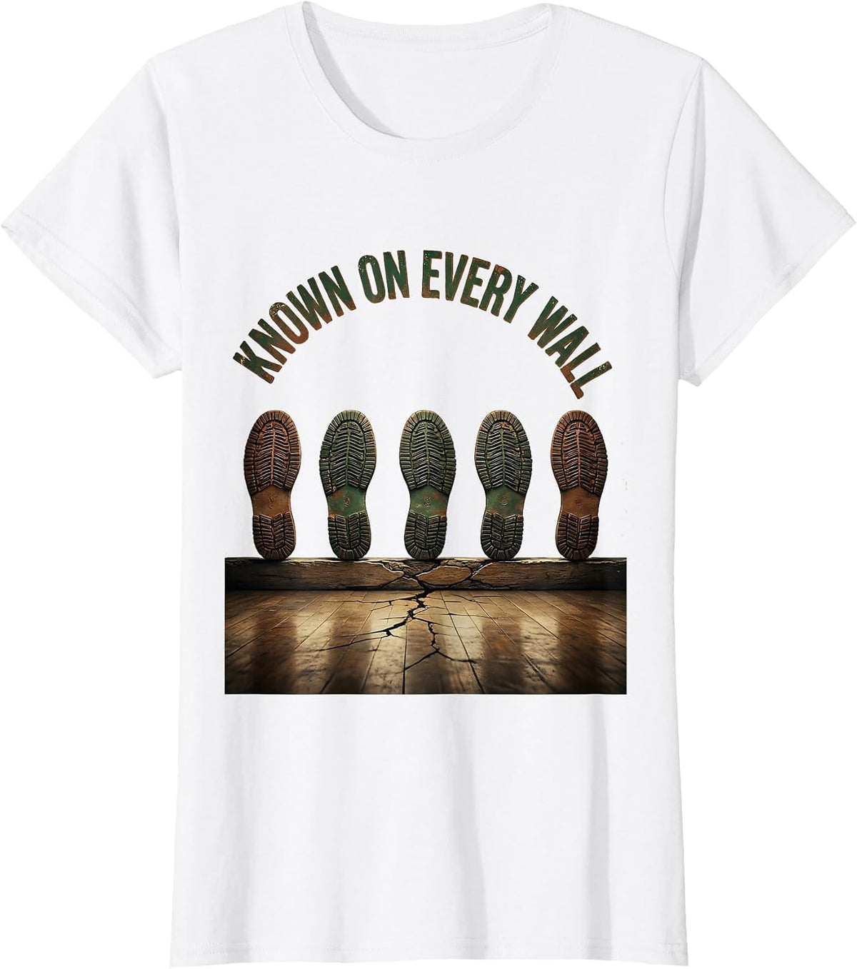 Known On Every Wall Vintage Dance Lover Line Dance Humor T-Shirt - White