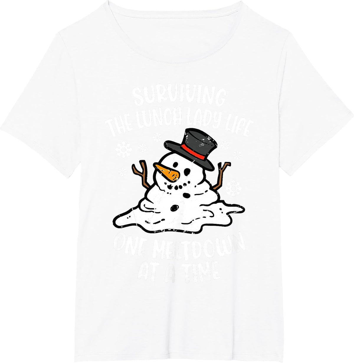 Surviving Lunch Lady Life One Meltdown At A Time T-Shirt - White