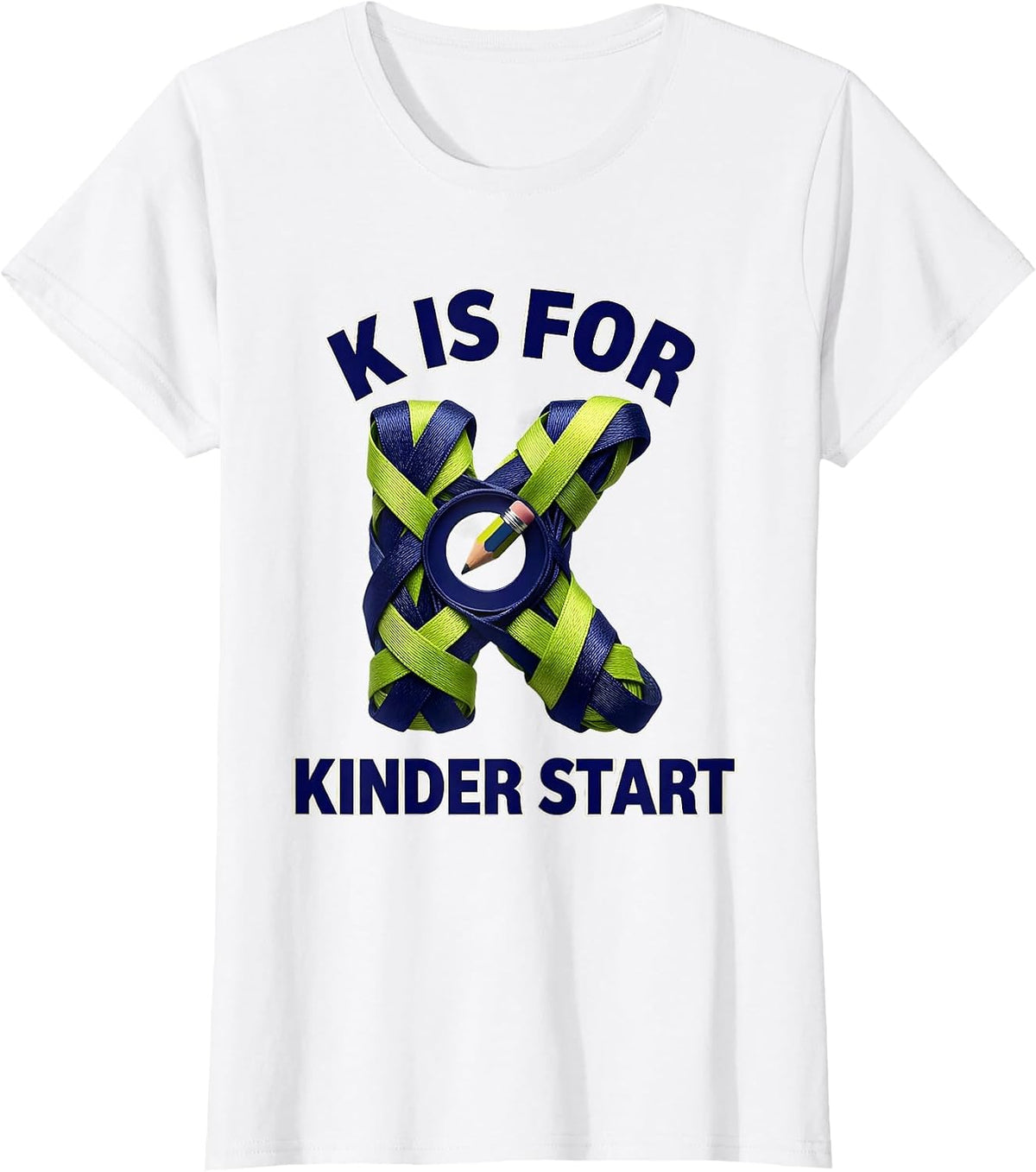 K Is For Kinder Start Playful Kindergarten Teacher Back To T-Shirt - White