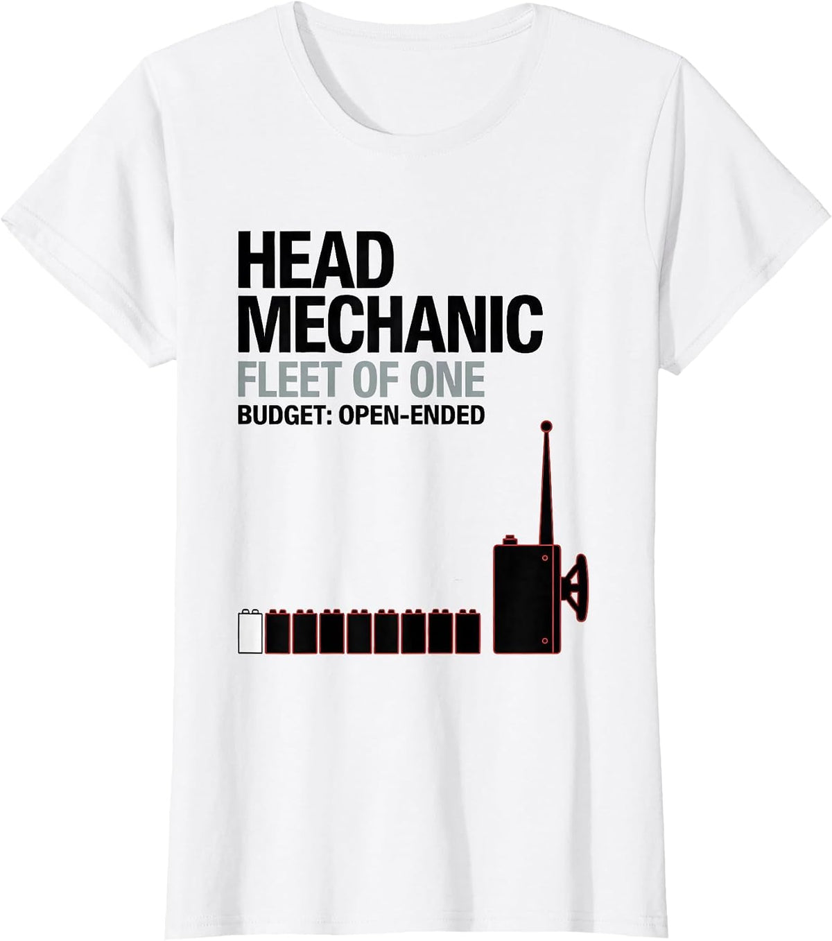 Women's Head Mechanic Fleet Of One RC Racer T-Shirt - White