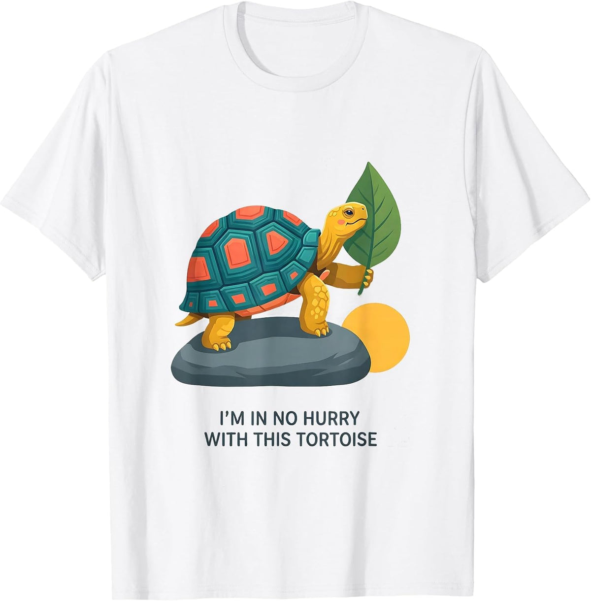 Men's I'm In No Hurry With This Tortoise Funny Tortoise Lover Pet T-Shirt - White