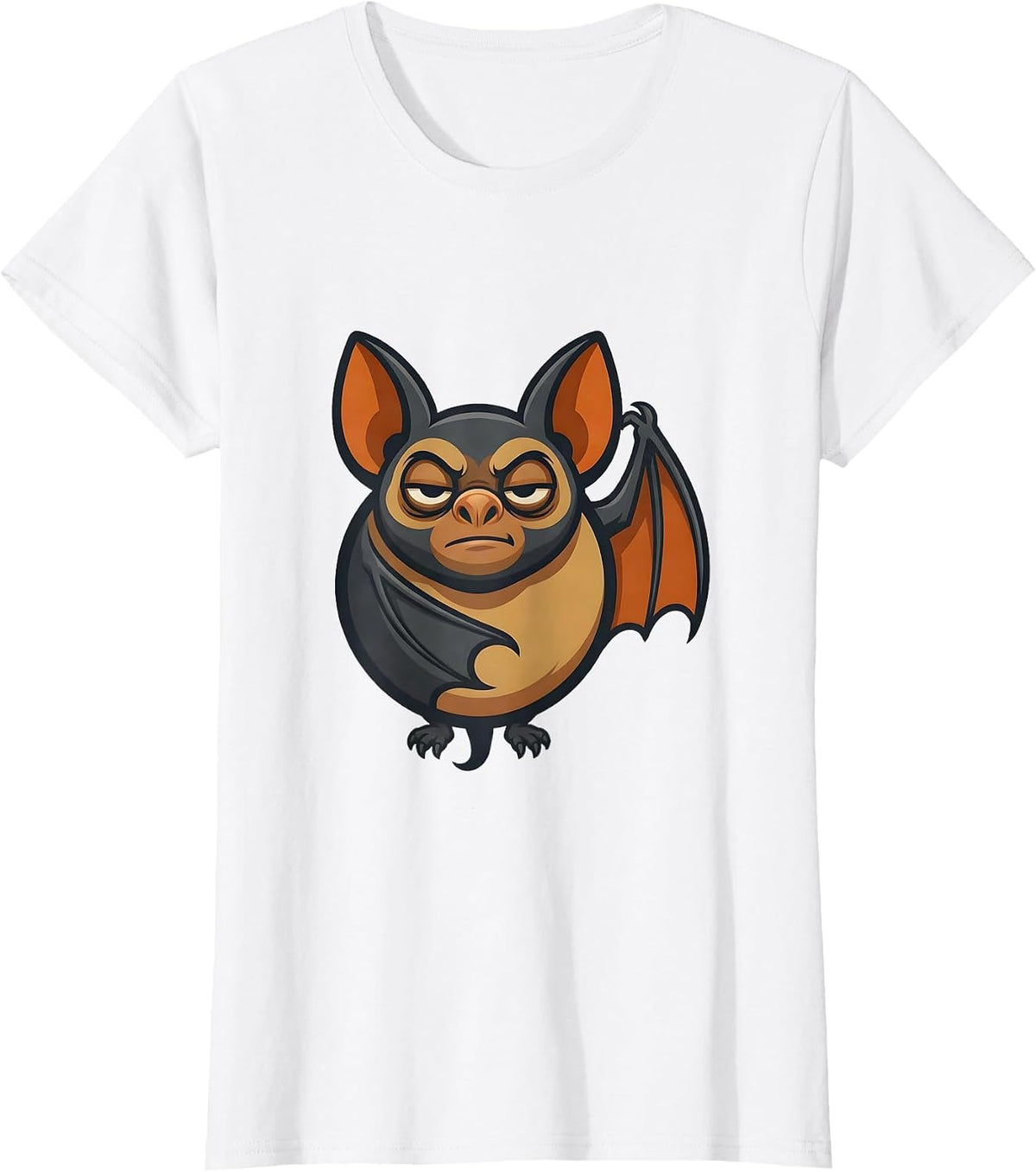 Women's Fruit Bat Mascot Vintage Bat Lover Halloween Nature T-Shirt - White