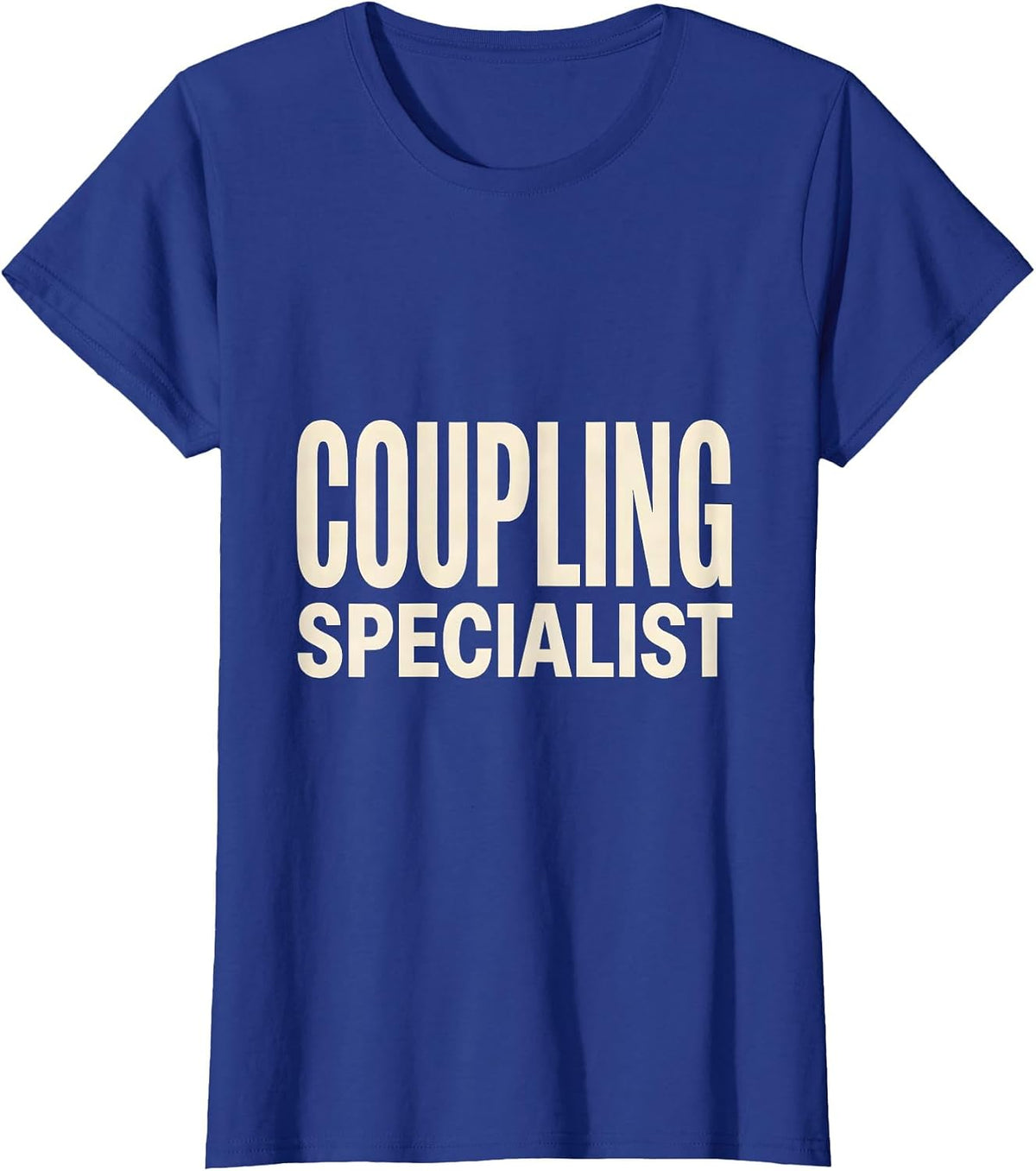 Women's Coupling Specialist Funny Plumber Pipefitter Occupational T-Shirt - Royal Blue
