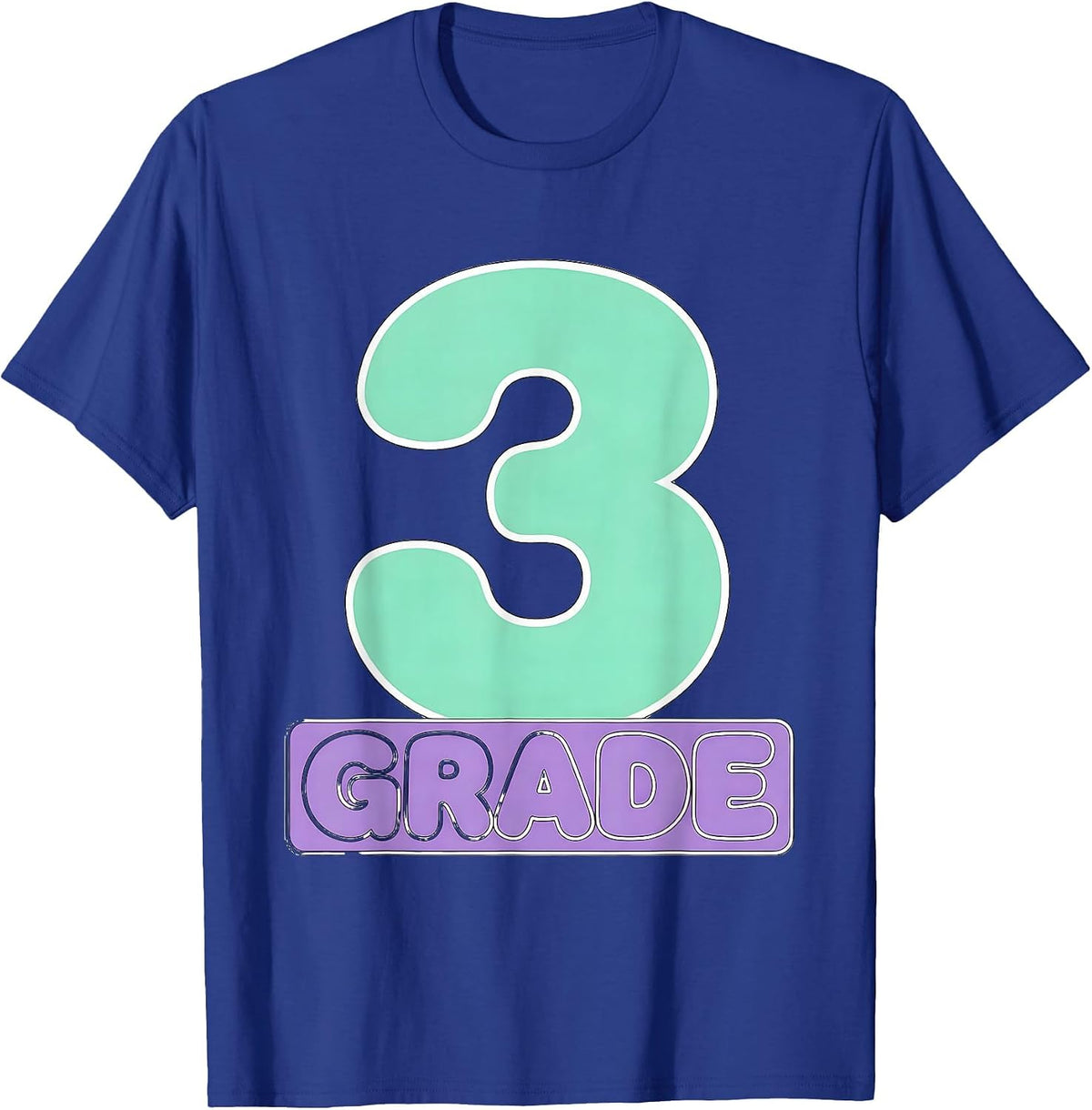 Third Grade Cute Teacher Back to School T-Shirt - Royal Blue