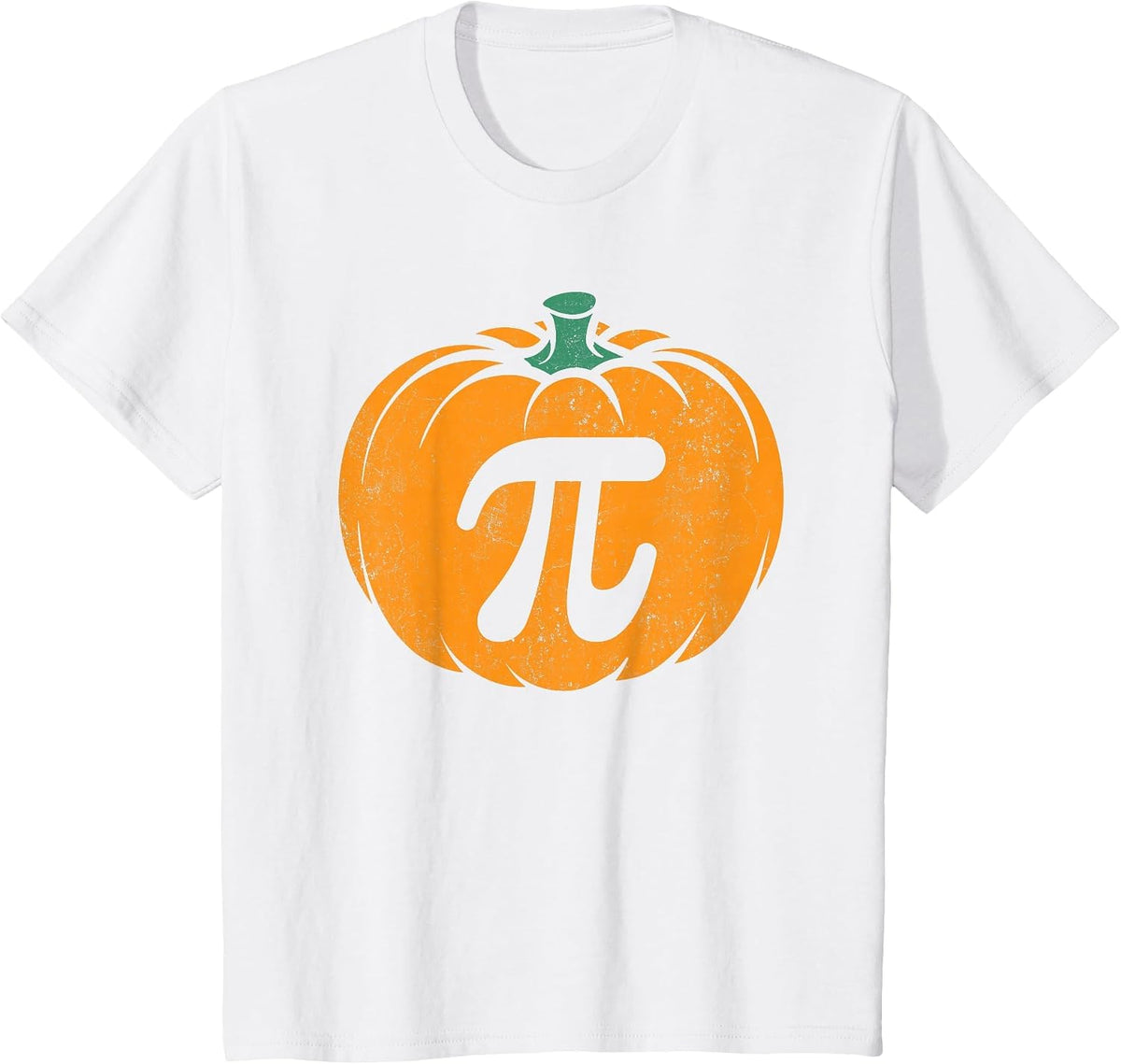 Thanksgiving Pumpkin Pi Pie Costume Math Teacher Halloween T-Shirt - White