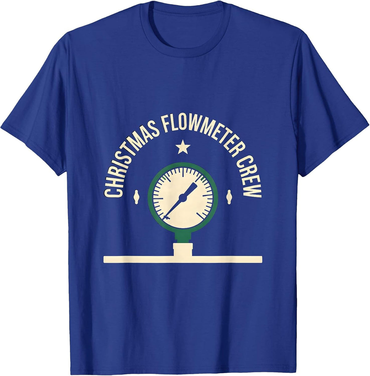 Men's Christmas Flowmeter Crew Funny Respiratory Therapist RT Gift T-Shirt - Royal Blue