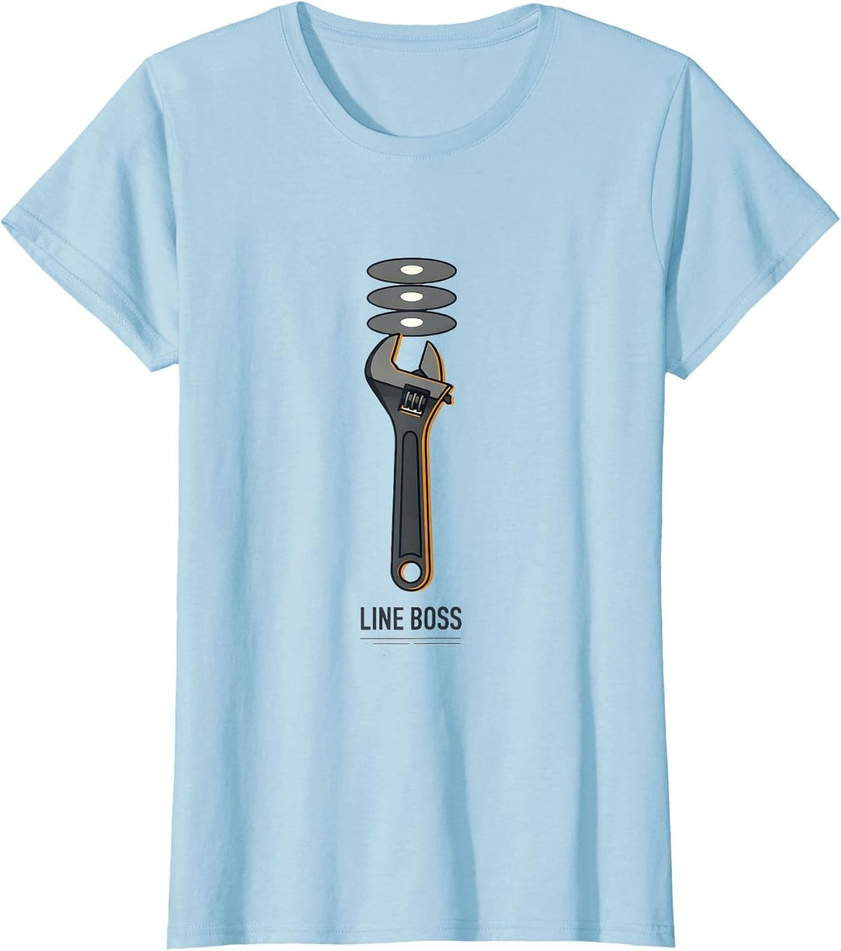 Women's Line Boss Editorial Conceptual Drag Racing RC Car Enthusiast T-Shirt - Baby Blue
