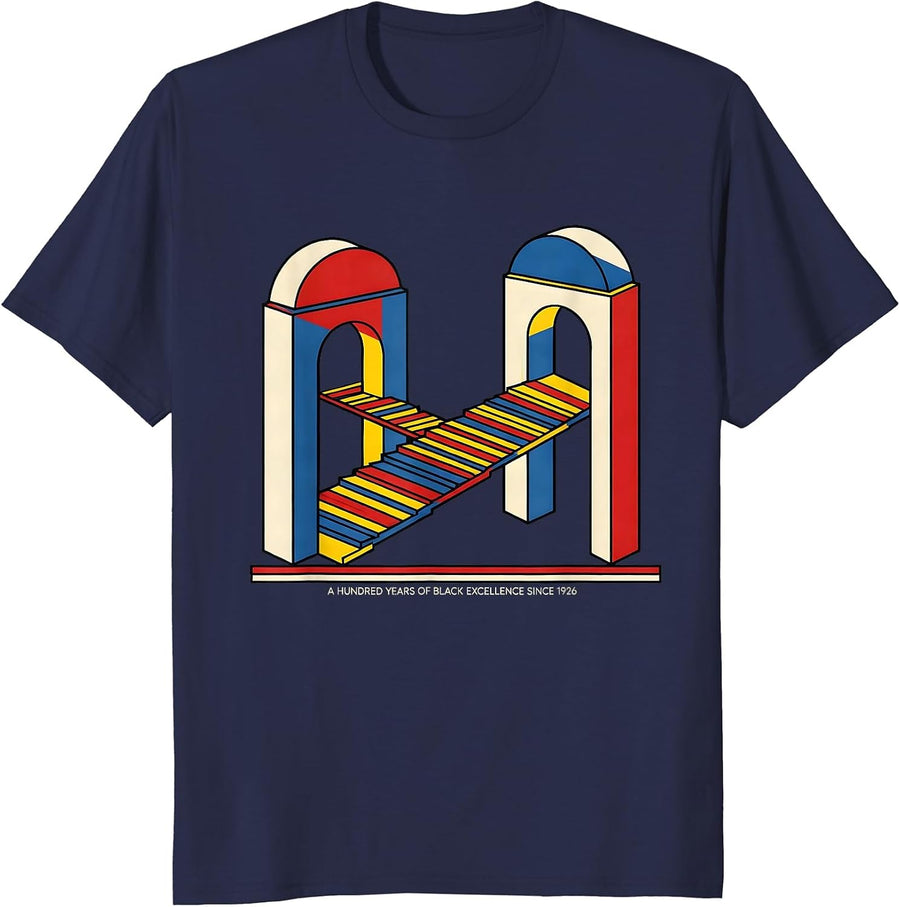 Men's A Hundred Years Of Black Excellence Since 1926 Centennial T-Shirt - Navy Blue