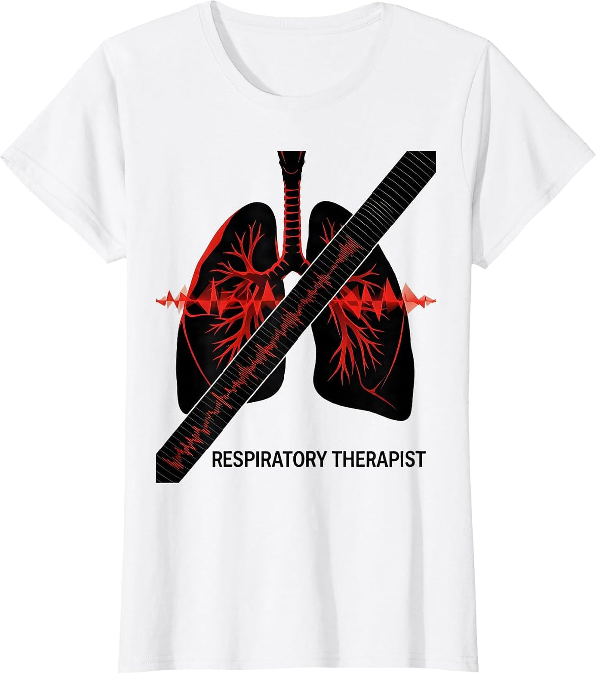 Respiratory Therapist Funny RT Care Week Medical T-Shirt - White