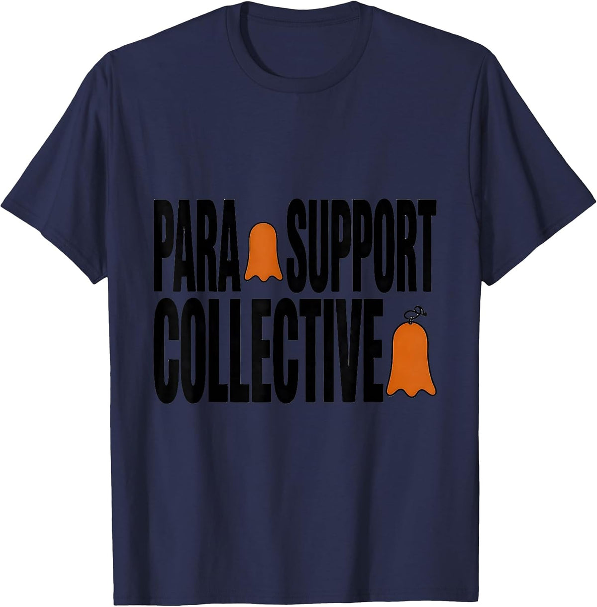 Para Support Collective Funny Paraprofessional Ghost T-Shirt - Navy Blue