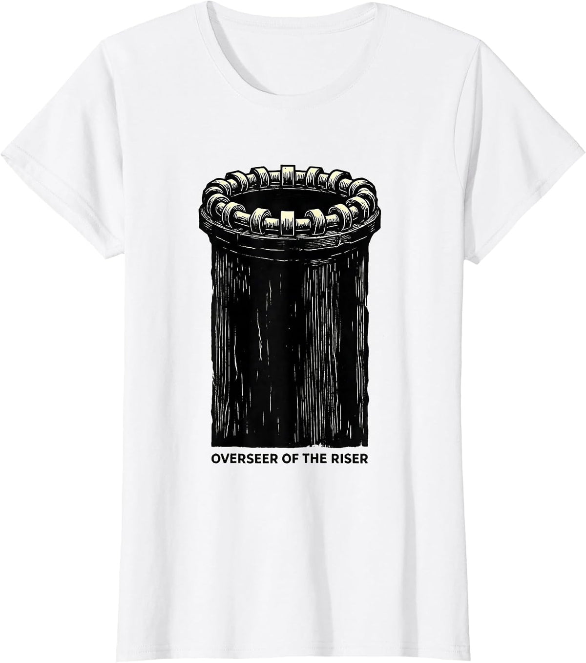 Women's Overseer Of The Riser Funny Plumber Pipefitter Steamfitter T-Shirt - White