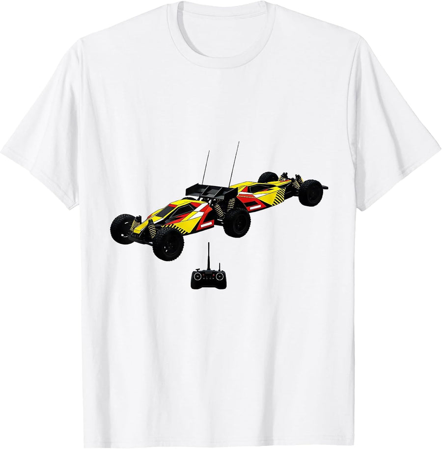 Men's RC Buggy Racing Livery American Drag Racer Gift T-Shirt - White