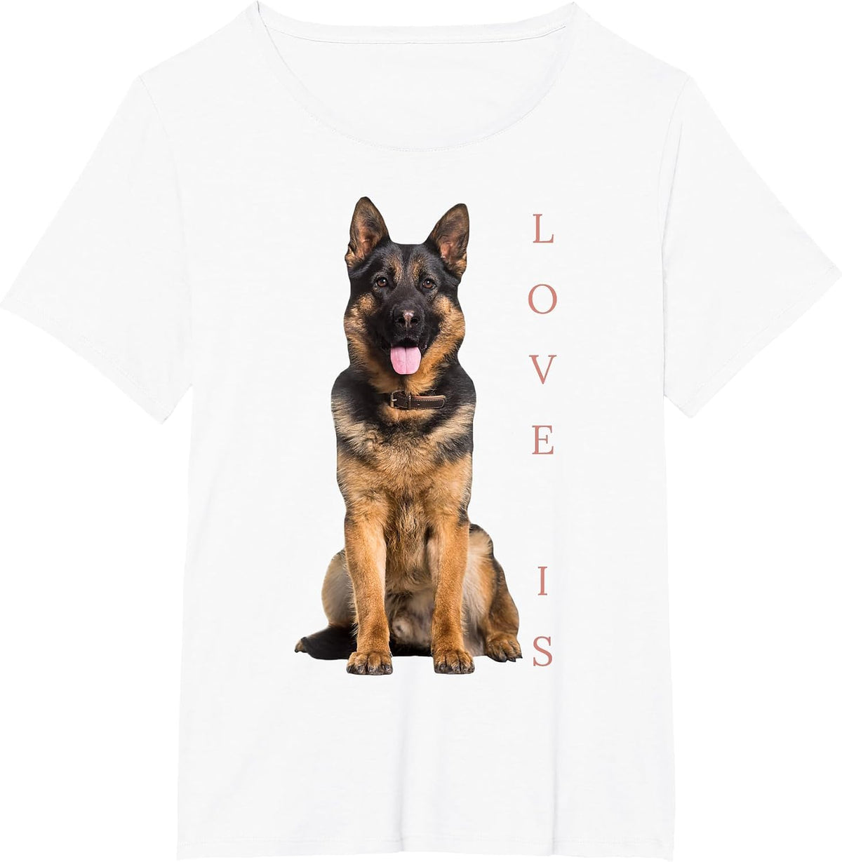 German Shepherd Shepard Dog Mom Dad Love Pet Puppy T-Shirt - White