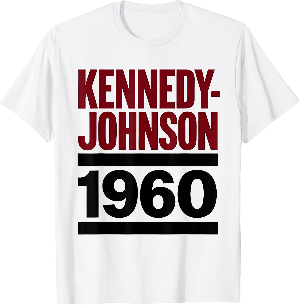 Men's Kennedy-Johnson 1960 Retro Political Nostalgia 4th of July T-Shirt - White