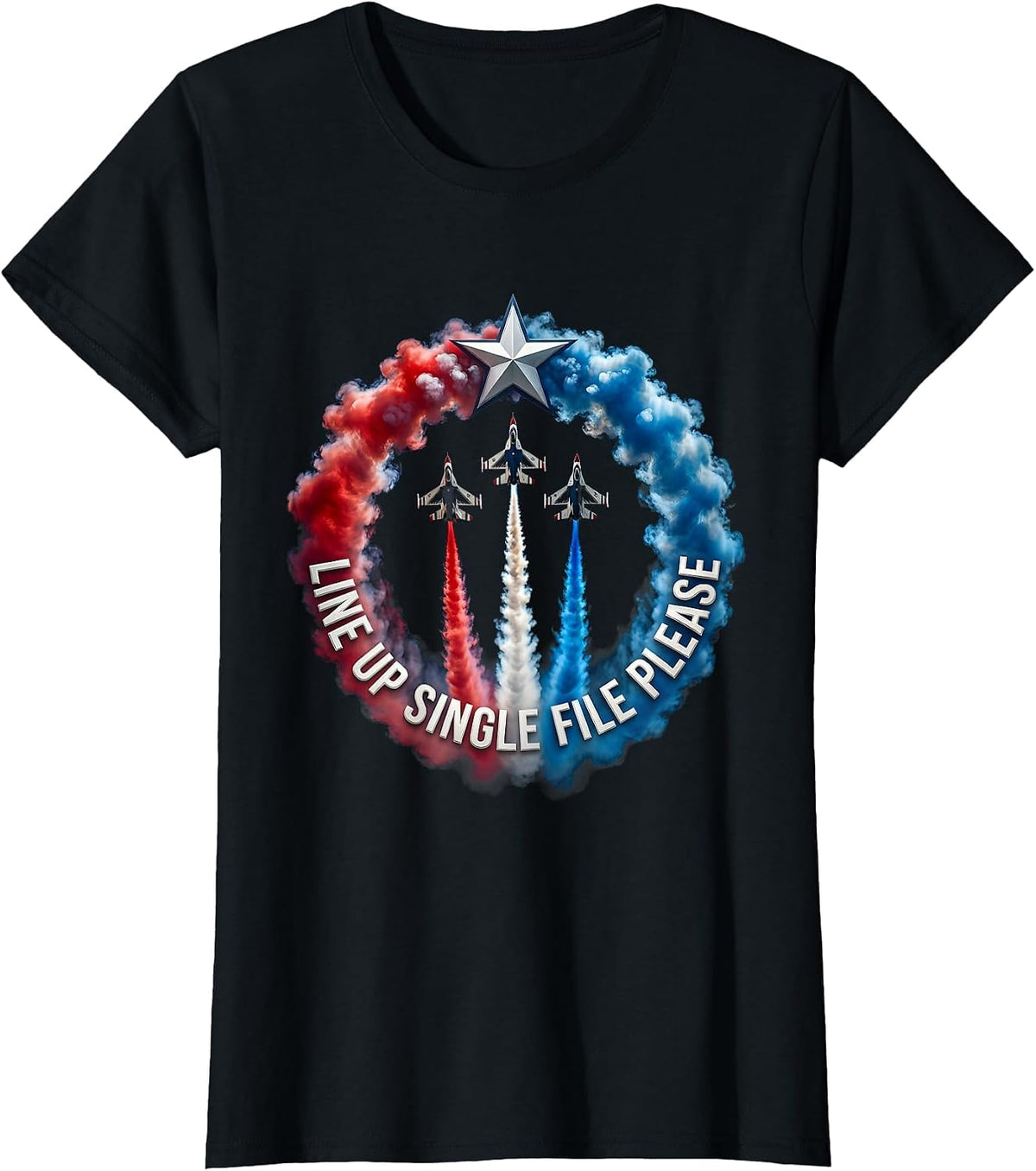 Line Up Single File Please 3rd Grade Teacher T-Shirt - Black