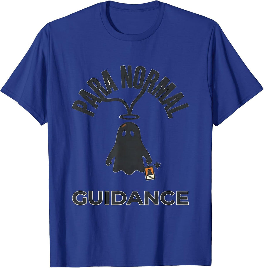 Para Normal Guidance Funny Paraprofessional Ghost Halloween T-Shirt - Royal Blue
