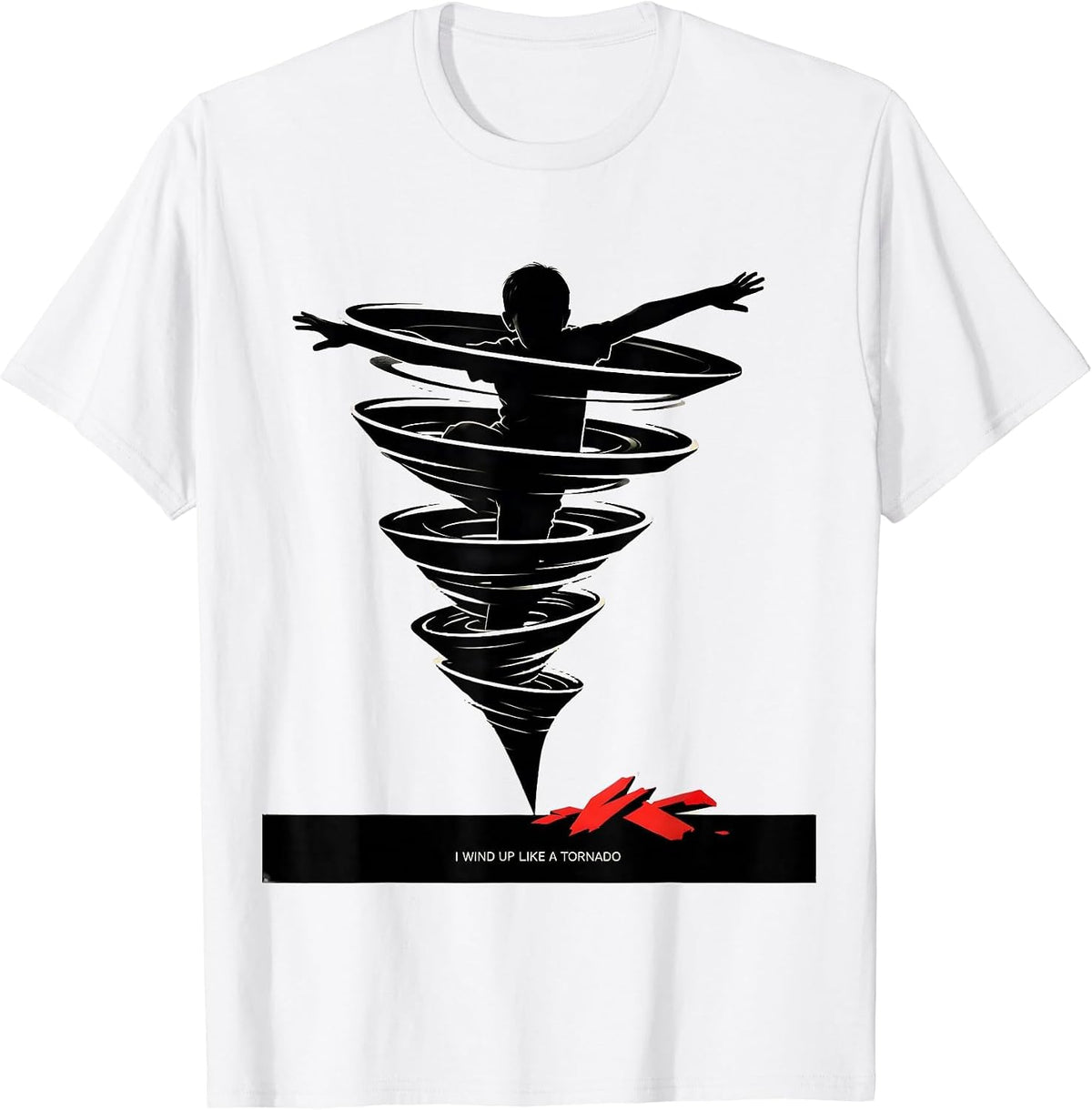 Men's I Wind Up Like A Tornado Funny Storm Chaser Meteorology T-Shirt - White