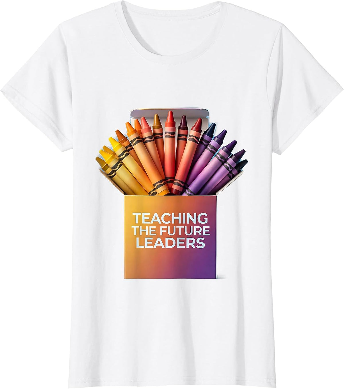 Women's Teaching the Future Leaders Kindergarten Teacher T-Shirt - White