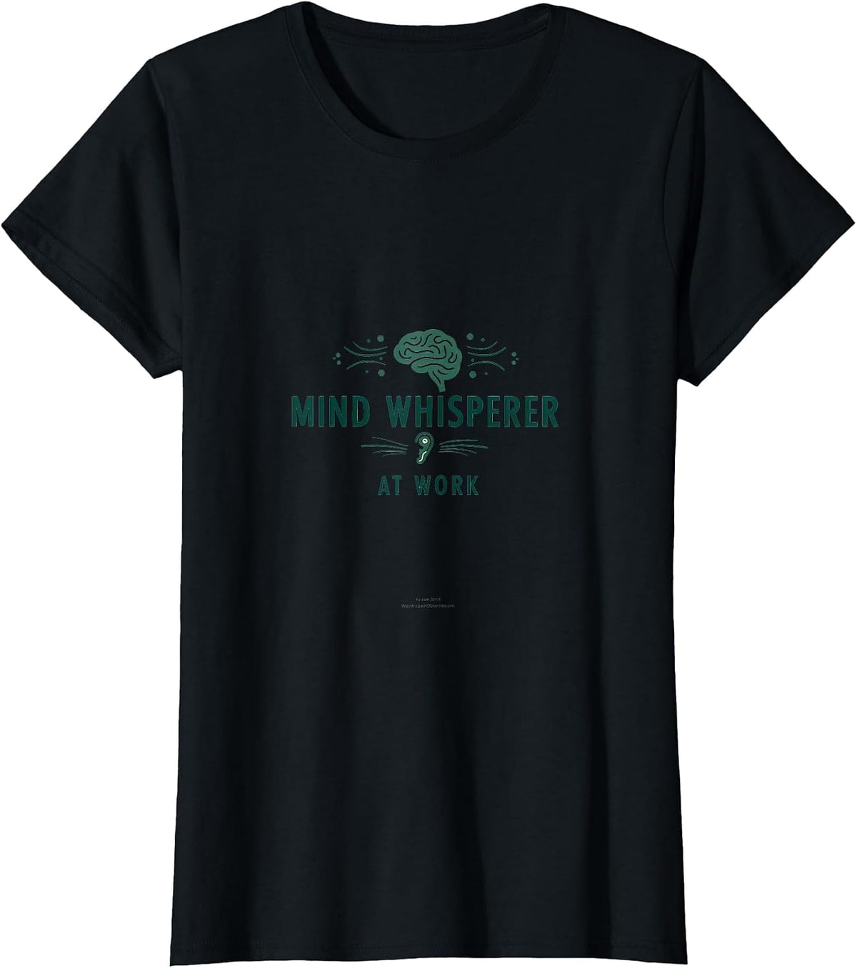 Mind Whisperer at Work Counselor Design T-Shirt - Black