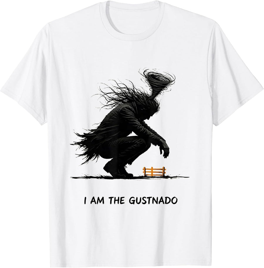 Men's I Am The Gustnado Funny Storm Chaser Meteorology T-Shirt - White