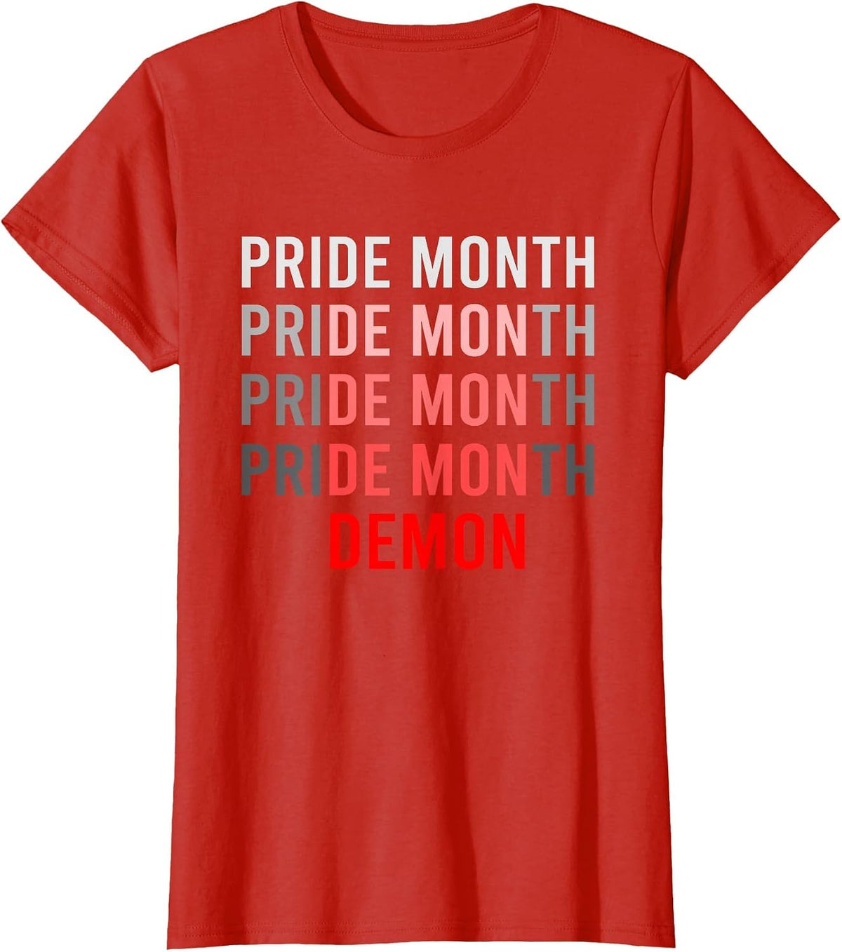 Pride Month Demon T-Shirt - Red