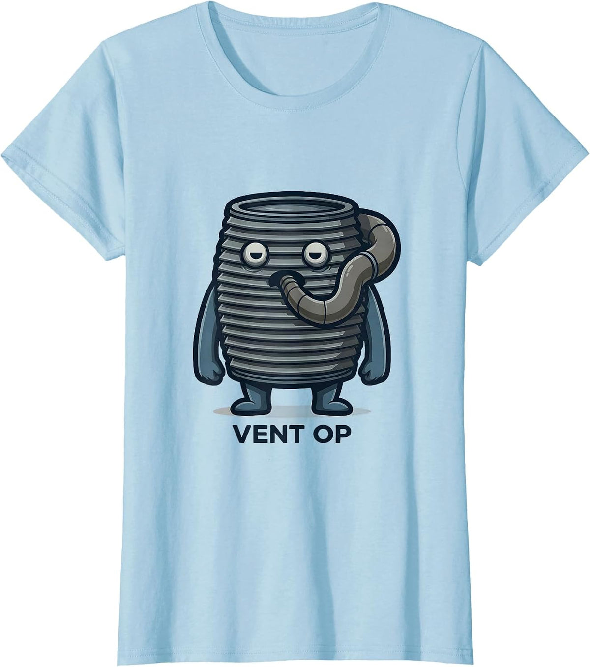 Vent Op Respiratory Therapist RT Care Week Medical T-Shirt - Baby Blue
