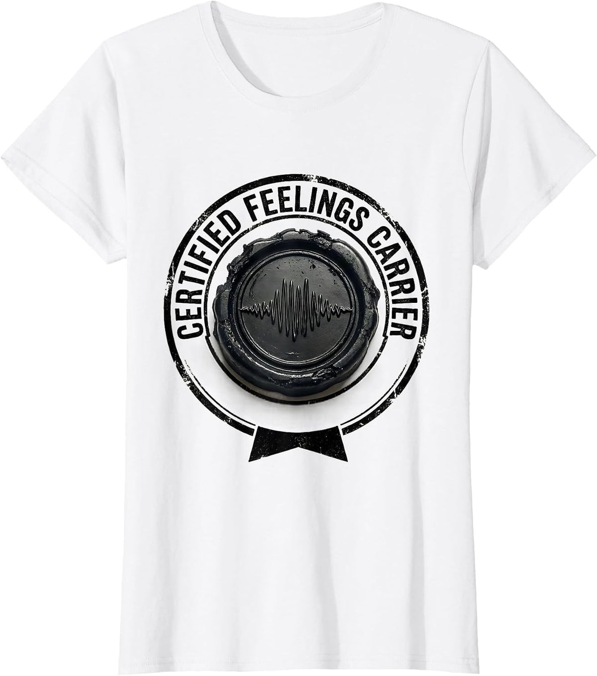 Certified Feelings Carrier Funny Mental Health Counselor T-Shirt - White
