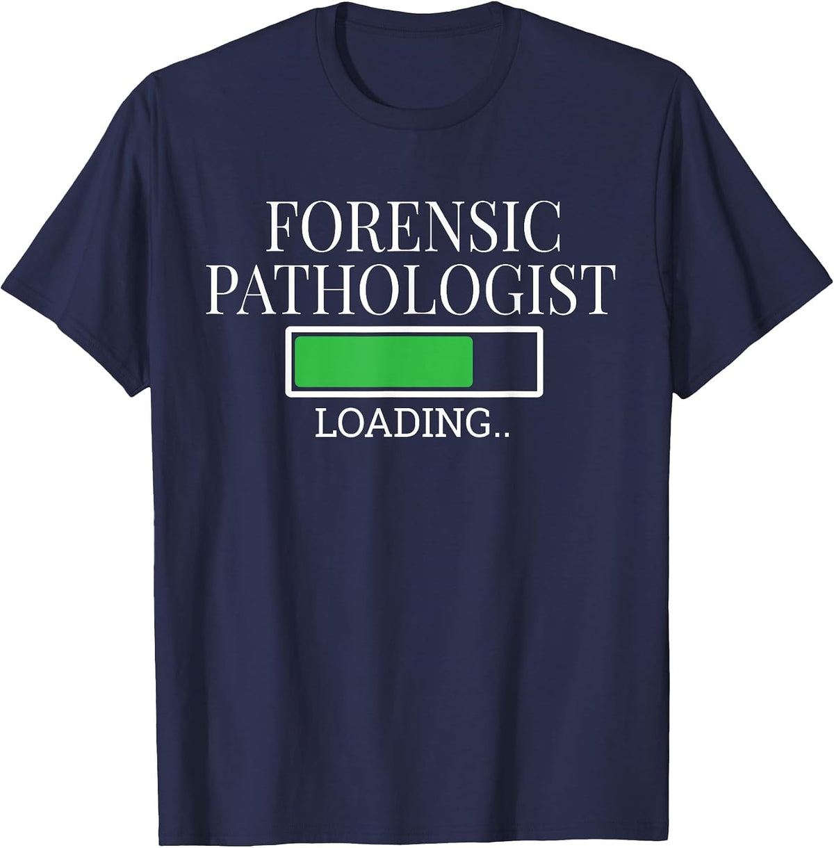 Forensic Pathologist Loading in Progress Future Diagnostic T-Shirt - Navy Blue