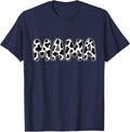 Cow Mom Family Mama Farm Animal Country Birthday Boy Girl T-Shirt - Navy Blue