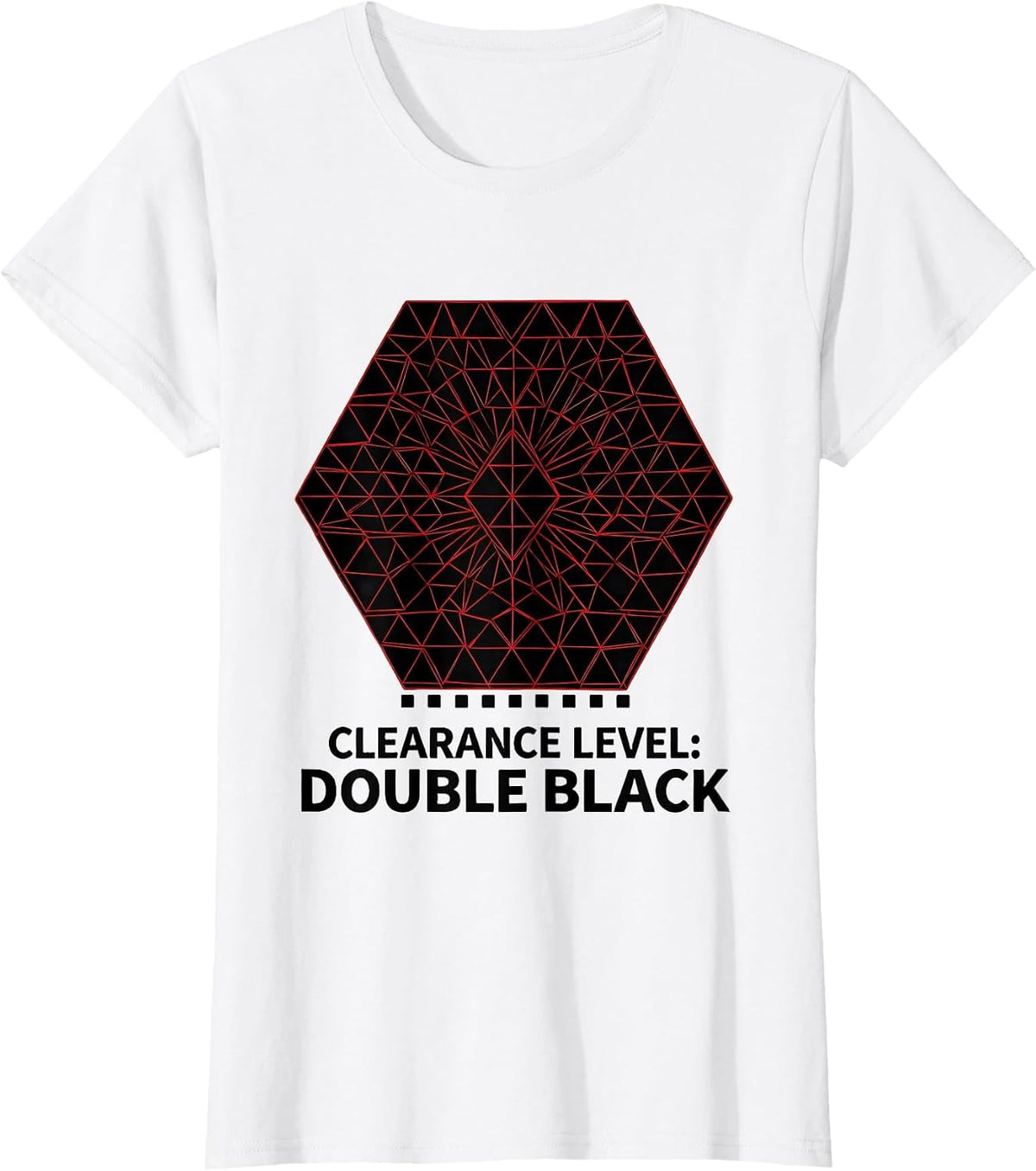 Clearance Level: Double Black Diamonds Ski Snowboard Gift T-Shirt - White
