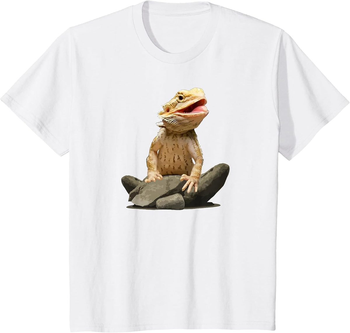 Bearded Dragon Shirt Youth Gecko Lizard Animal T-Shirt - White