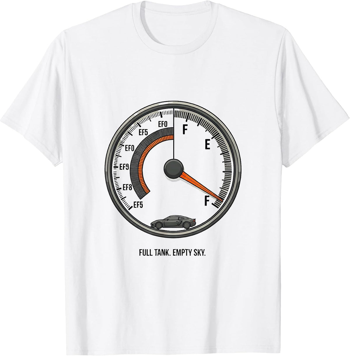 Men's Full Tank. Empty Sky Editorial Conceptual Storm Chaser T-Shirt - White