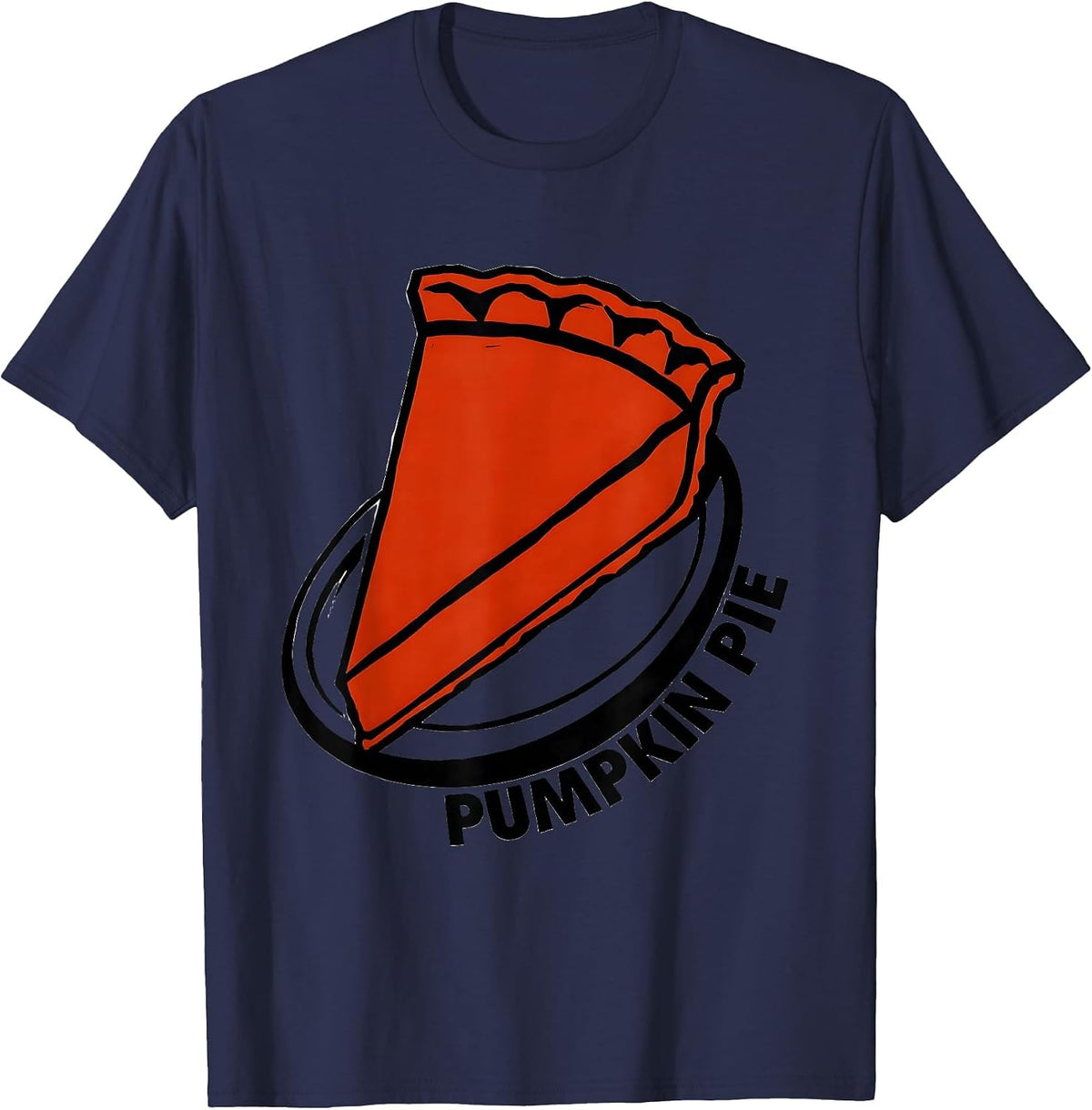 Pumpkin Pie Bootleg 90's Rap Rock Vintage Funny Thanksgiving T-Shirt - Navy Blue