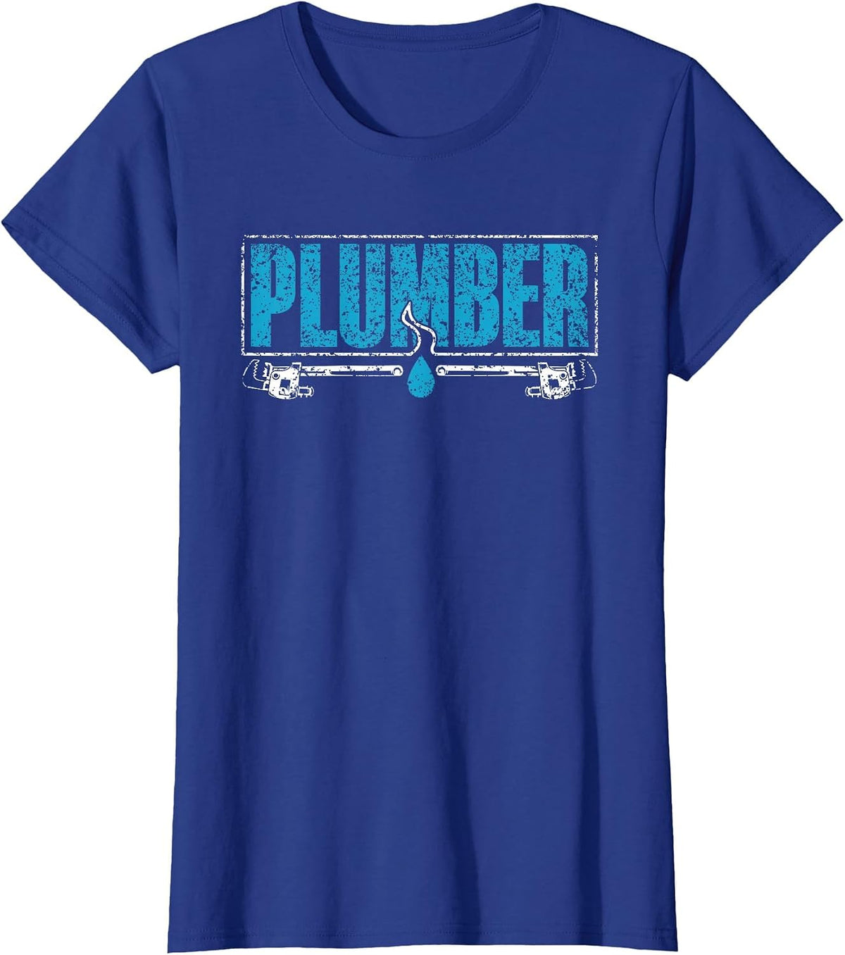 Plumber Plumbers Pipefitter Plumbing Pipe T-Shirt - Royal Blue