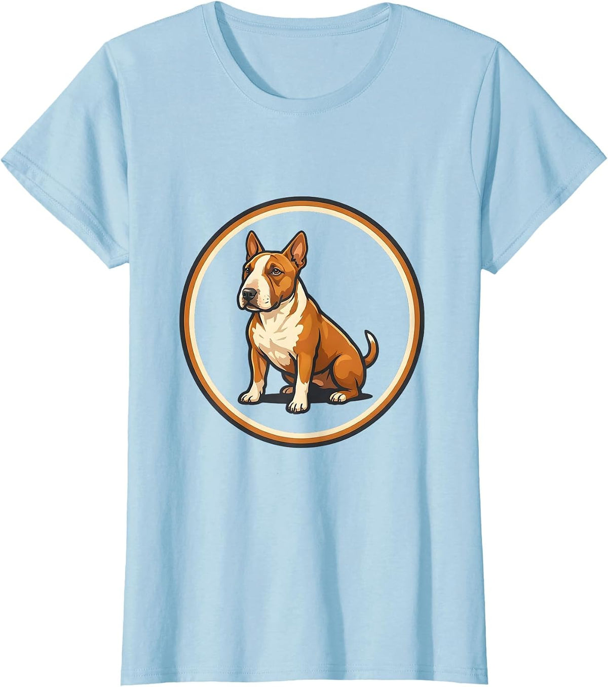 Bull Terrier Seal Breed Pride Dog Lover Cute T-Shirt - Baby Blue