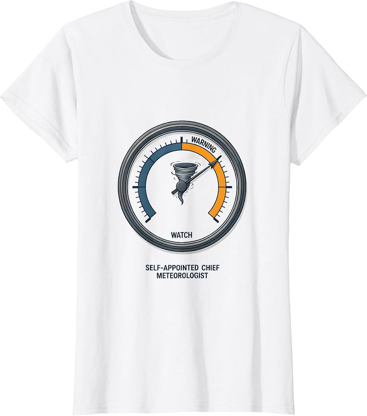 Self-Appointed Chief Meteorologist Funny Storm Chaser T-Shirt - White