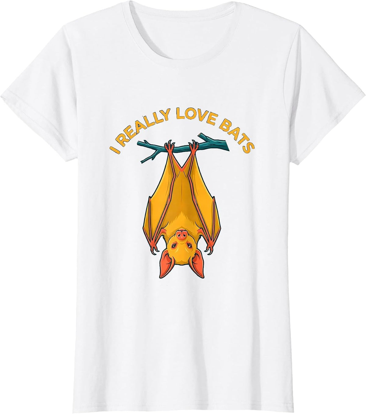 I Really Love Bats Funny Bat Lover Wildlife Conservation T-Shirt - White