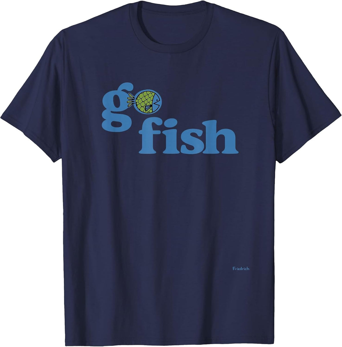 Go Fishing T-Shirt - Navy Blue