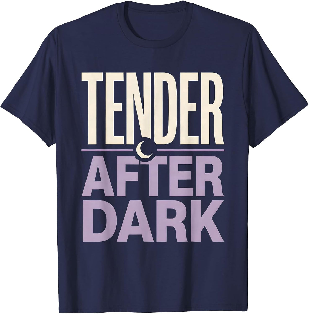 Tender After Dark Cute Goth Bunny Rabbit Kawaii Aesthetic T-Shirt - Navy Blue