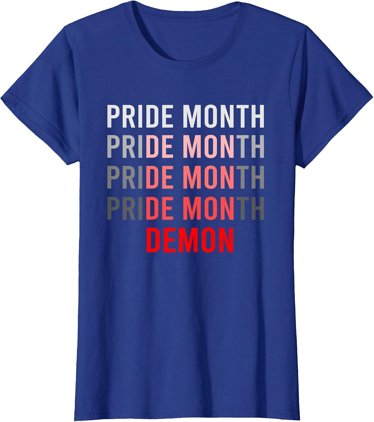 Pride Month Demon T-Shirt - Royal Blue