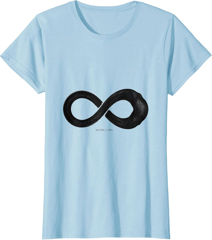 Women's Neurodivergent Autism ADHD Neurodiversity Awareness T-Shirt - Baby Blue