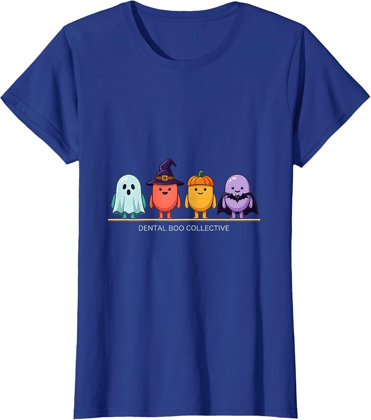 Women's Dental Boo Collective Funny Dentist Halloween Costume T-Shirt - Royal Blue