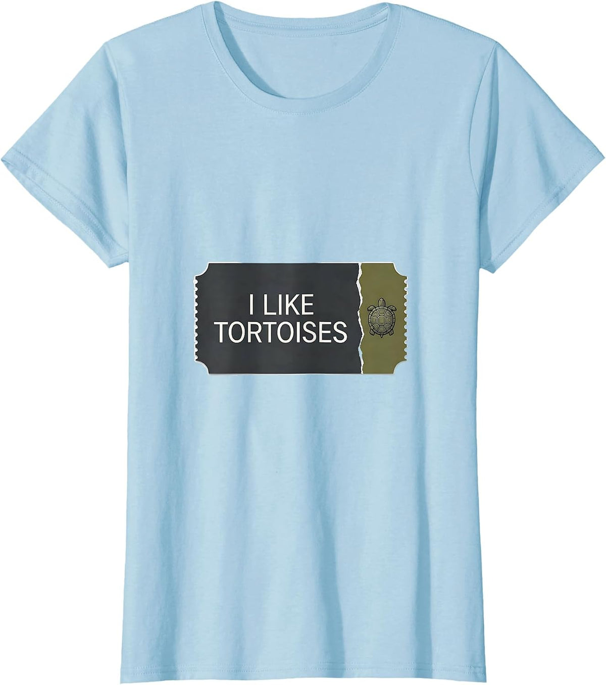 I Like Tortoises Funny Tortoise Lover Pet Humor Gift T-Shirt - Baby Blue